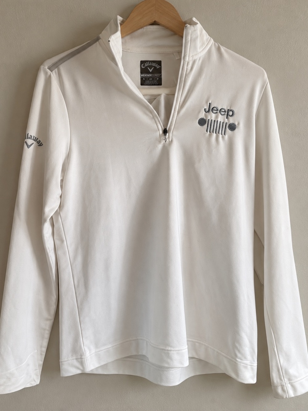 Custom Jeep embroidered Callaway quarter zip pullover
